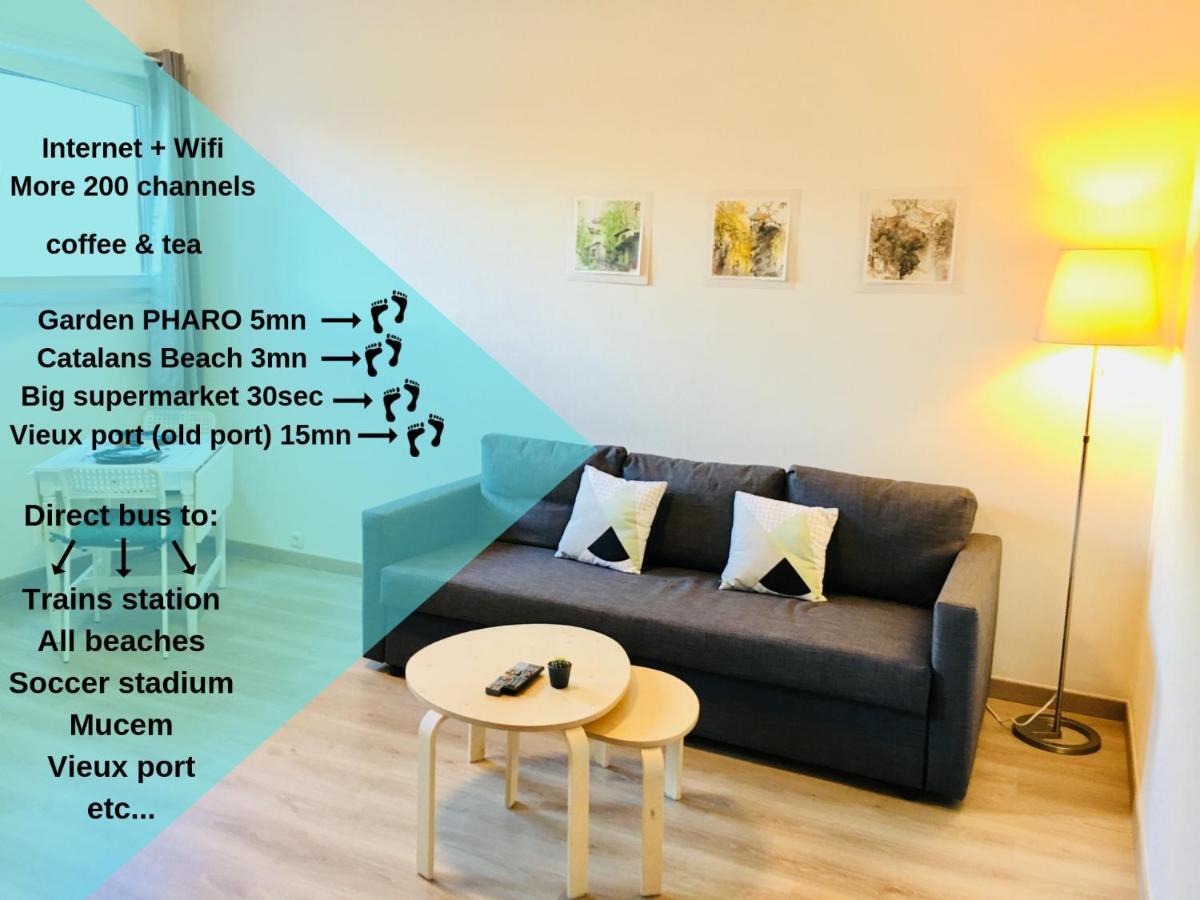 Joli Studio Proche Plage, Vieux Port & Palais Pharo Marsylia Zewnętrze zdjęcie